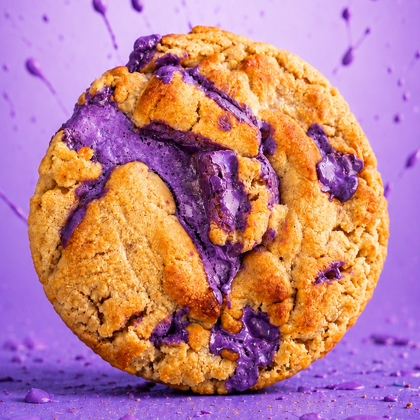 Ube Cinni Roll Cookie