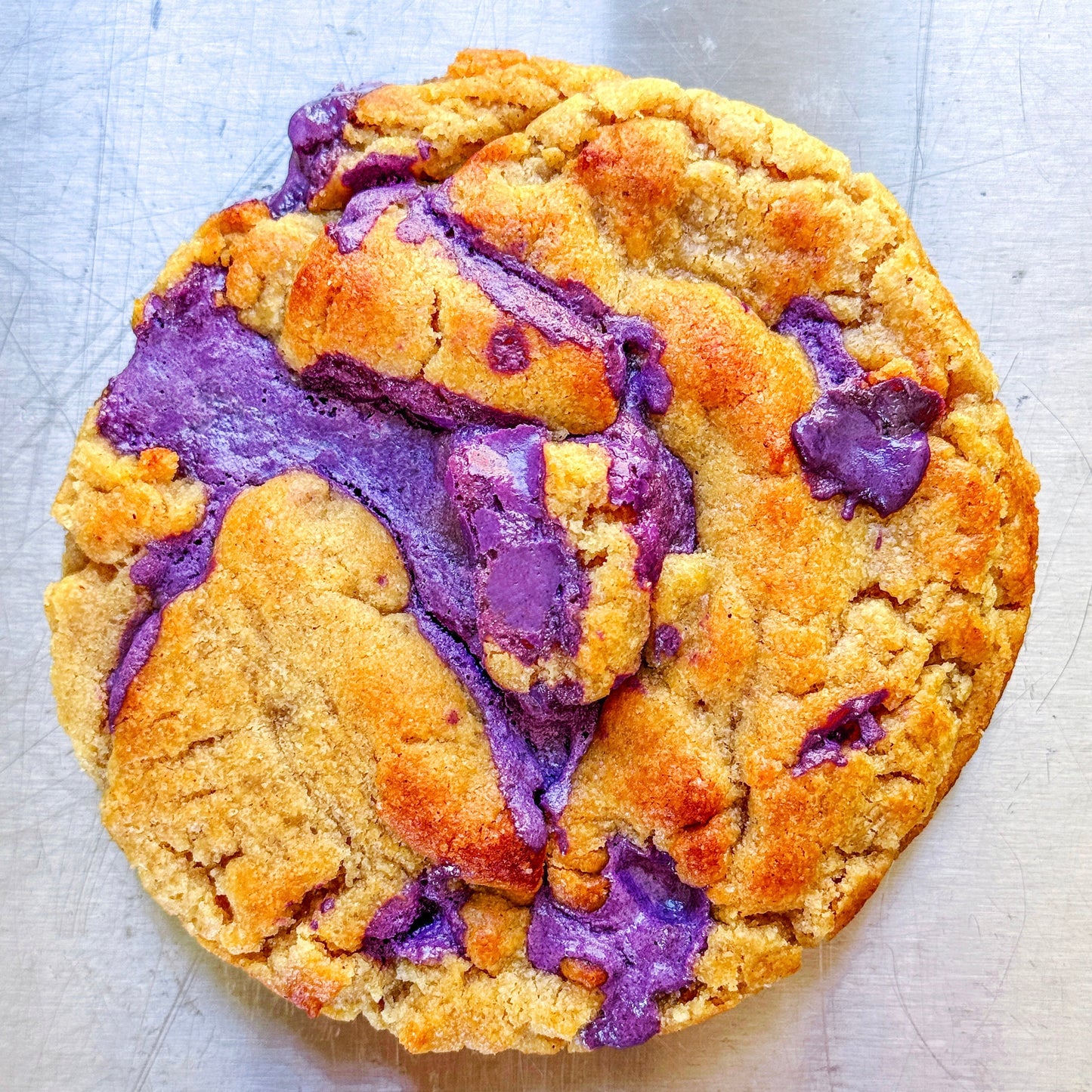 Ube Cinni Roll Cookie
